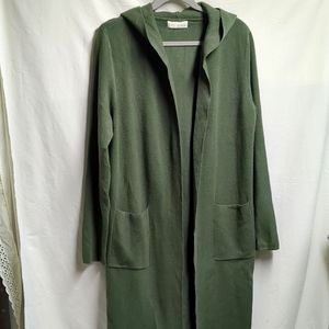 Sweater Coat/Long Cardigan w/ Hood